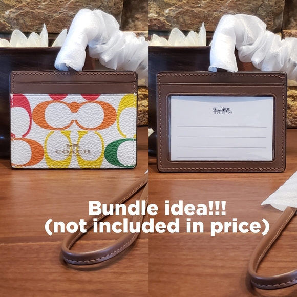 NEW Coach Rainbow Signature Wristlet w/ box - Picture 5 of 6